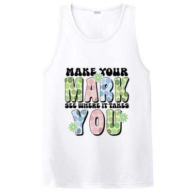 Mark Your Mark See Where It Takes You Dot Day PosiCharge Competitor Tank