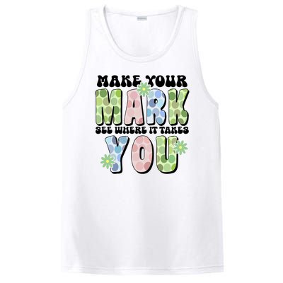 Mark Your Mark See Where It Takes You Dot Day PosiCharge Competitor Tank