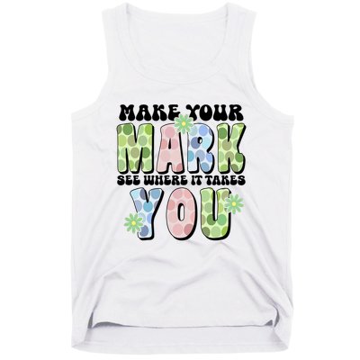 Mark Your Mark See Where It Takes You Dot Day Tank Top