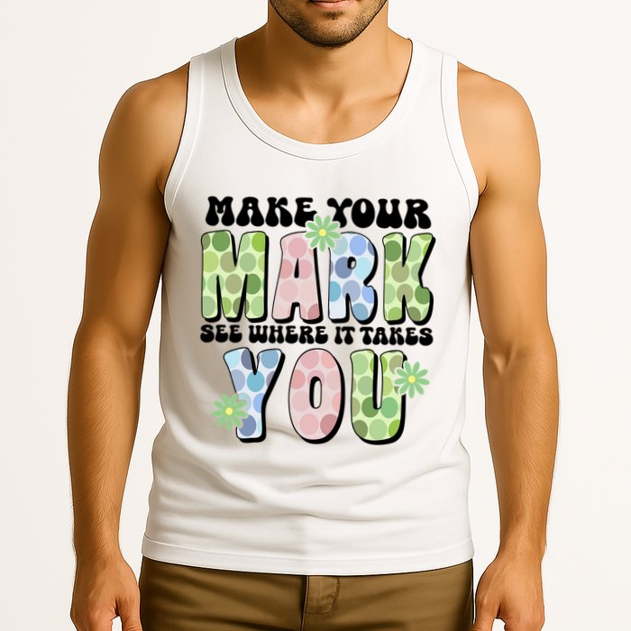 Mark Your Mark See Where It Takes You Dot Day Tank Top