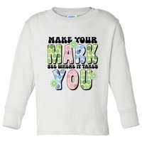 Mark Your Mark See Where It Takes You Dot Day Toddler Long Sleeve Shirt