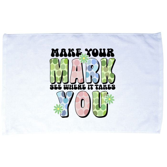 Mark Your Mark See Where It Takes You Dot Day Microfiber Hand Towel