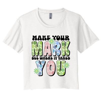 Mark Your Mark See Where It Takes You Dot Day Crop Top