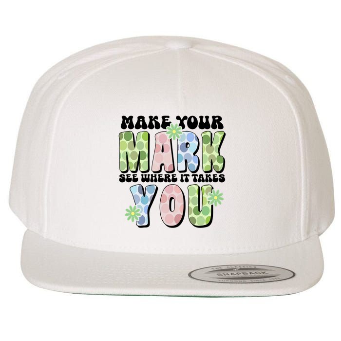 Mark Your Mark See Where It Takes You Dot Day Wool Snapback Cap