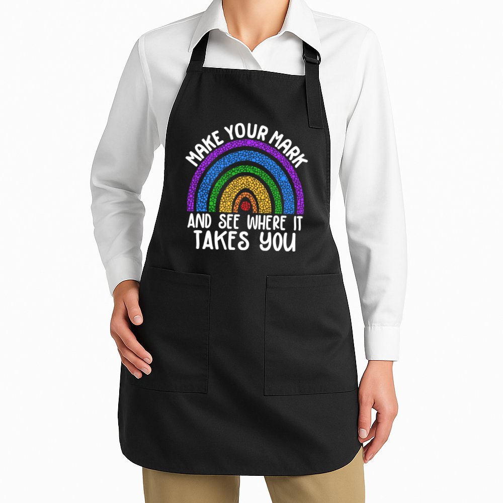 Make Your Mark And See Where It Takes You International Dot Day Apron