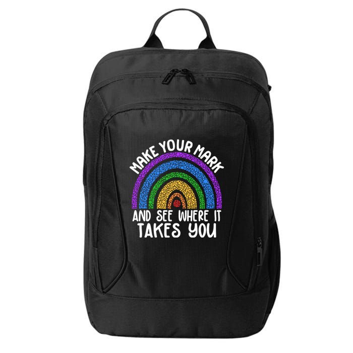 Make Your Mark And See Where It Takes You International Dot Day City Backpack