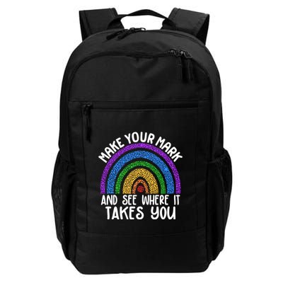 Make Your Mark And See Where It Takes You International Dot Day Daily Commute Backpack