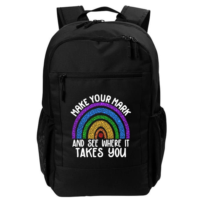 Make Your Mark And See Where It Takes You International Dot Day Backpack