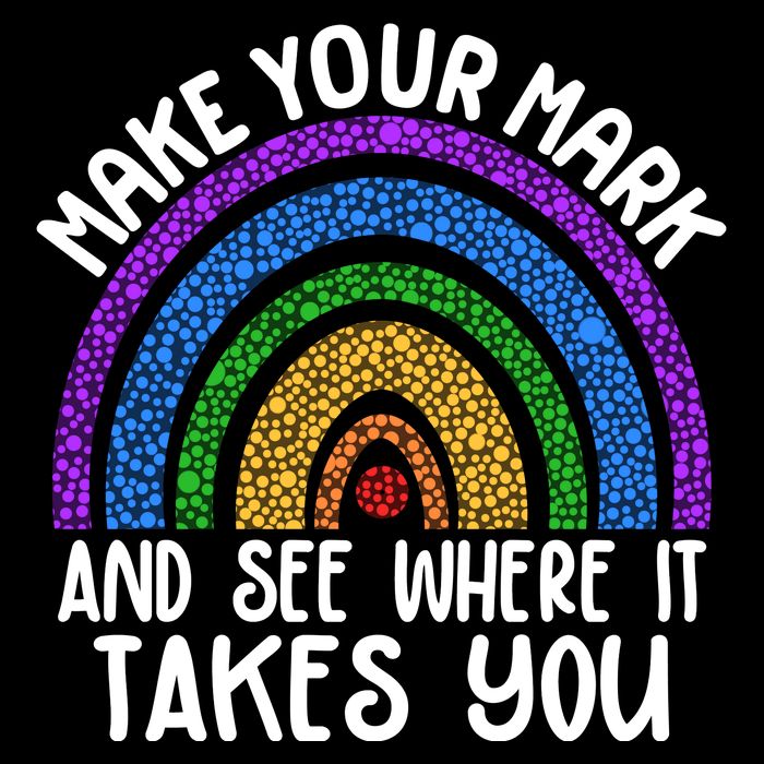 Make Your Mark And See Where It Takes You International Dot Day Backpack