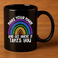 Make Your Mark And See Where It Takes You International Dot Day 11oz C Handle Ceramic Mug
