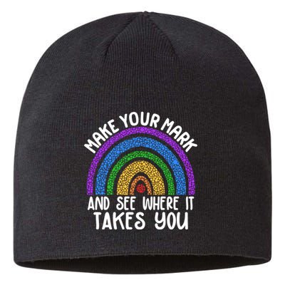 Make Your Mark And See Where It Takes You International Dot Day Sustainable Beanie