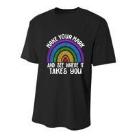 Make Your Mark And See Where It Takes You International Dot Day Youth Performance Sprint T-Shirt
