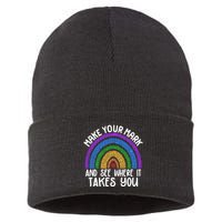 Make Your Mark And See Where It Takes You International Dot Day Sustainable Knit Beanie