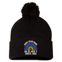 Make Your Mark And See Where It Takes You International Dot Day Pom Pom 12in Knit Beanie