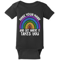 Make Your Mark And See Where It Takes You International Dot Day Baby Bodysuit