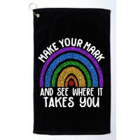 Make Your Mark And See Where It Takes You International Dot Day Golf Towel