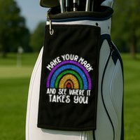 Make Your Mark And See Where It Takes You International Dot Day Golf Towel