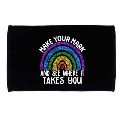 Make Your Mark And See Where It Takes You International Dot Day Microfiber Hand Towel
