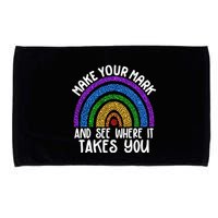 Make Your Mark And See Where It Takes You International Dot Day Microfiber Hand Towel