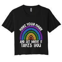 Make Your Mark And See Where It Takes You International Dot Day Crop Top