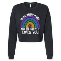 Make Your Mark And See Where It Takes You International Dot Day Cropped Pullover Crew