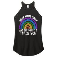 Make Your Mark And See Where It Takes You International Dot Day Women's Perfect Tri Rocker Tank