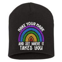 Make Your Mark And See Where It Takes You International Dot Day Short Acrylic Beanie