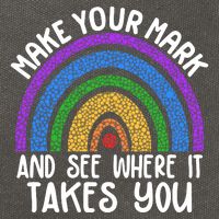 Make Your Mark And See Where It Takes You International Dot Day Cotton Canvas Backpack