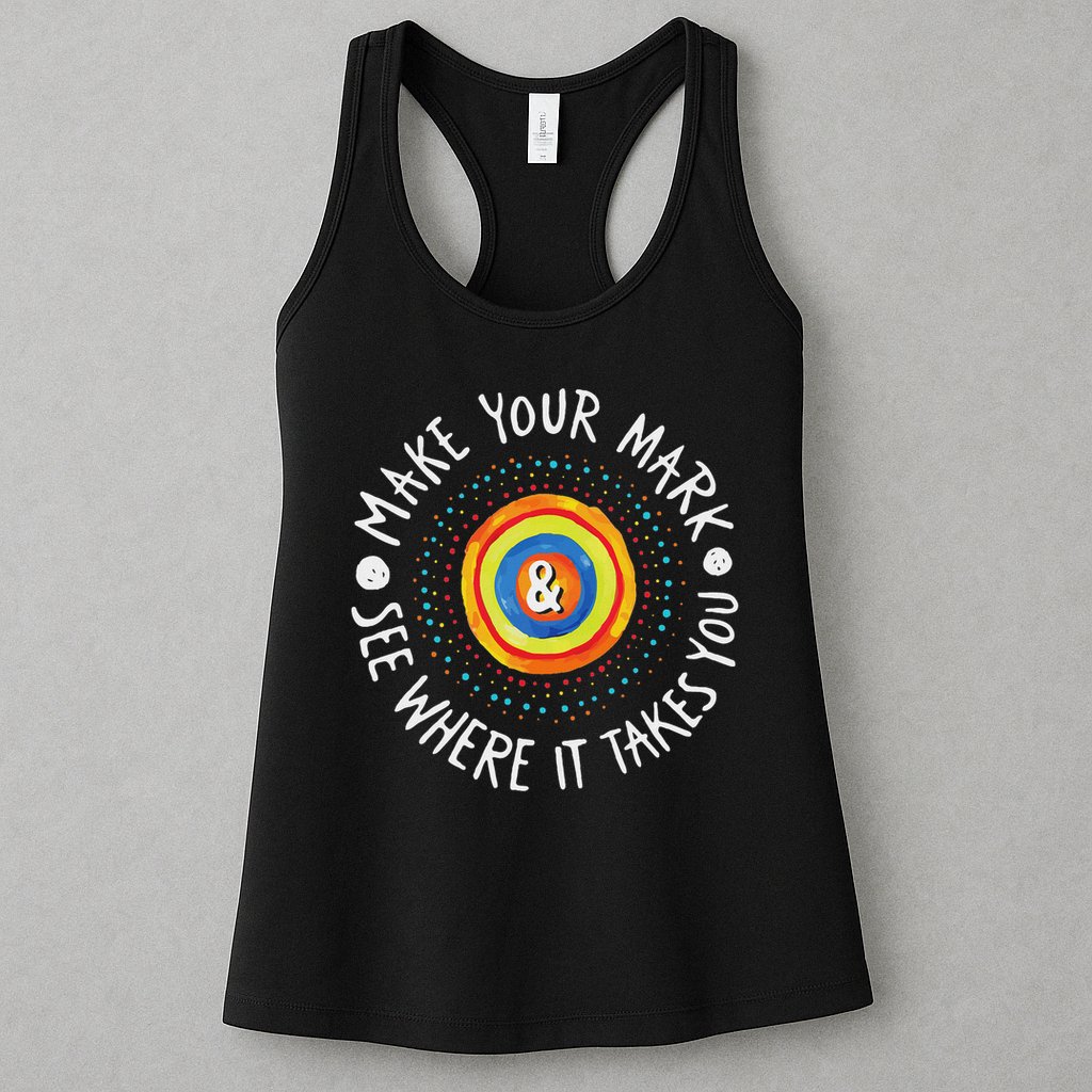 Make Your Mark International Dot Day Girls Boys Colorful Womens Tank Top