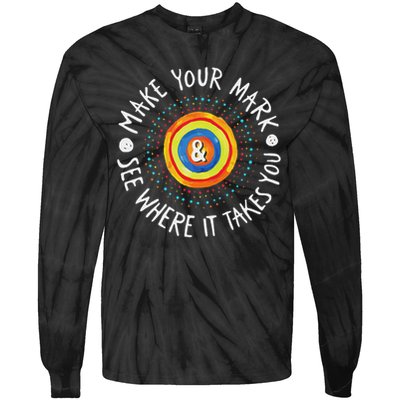 Make Your Mark International Dot Day Girls Boys Colorful Tie-Dye Long Sleeve Shirt