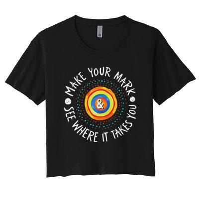 Make Your Mark International Dot Day Girls Boys Colorful Crop Top