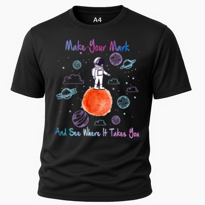 Make Your Mark And See Where It Takes You The Dot Gift Cooling Performance Crew T-Shirt