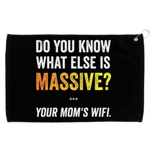 Massive Your Mom’S Wifi Funny Trending Gaming Meme Wifi Grommeted Golf Towel