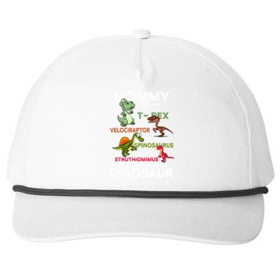 Mommy You're My Favorite Dinosaur You Are As Strong As Dino Gift Snapback Five-Panel Rope Hat