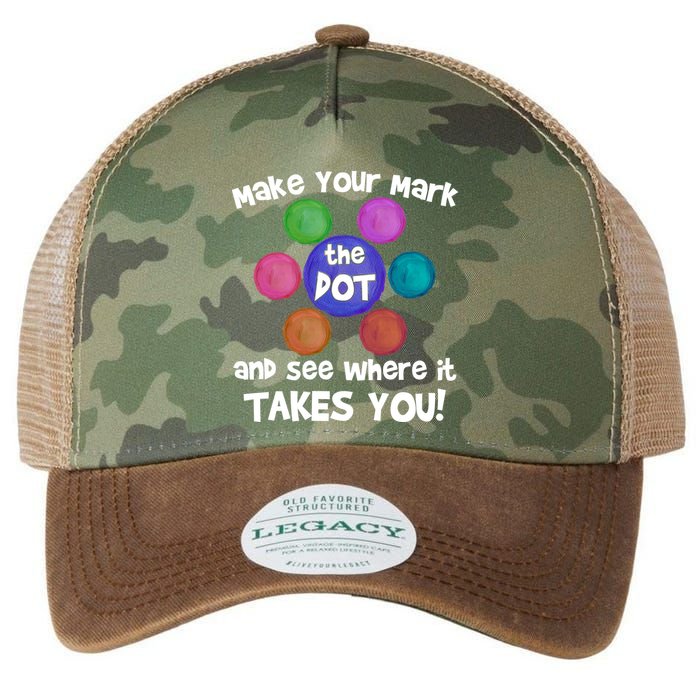 Make Your Mark And See Where It Takes You Dot Day Legacy Tie Dye Trucker Hat