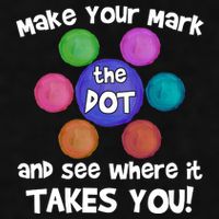 Make Your Mark And See Where It Takes You Dot Day Ladies PosiCharge Tri-Blend Wicking Tank