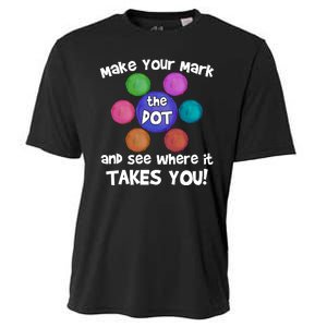 Make Your Mark And See Where It Takes You Dot Day Cooling Performance Crew T-Shirt