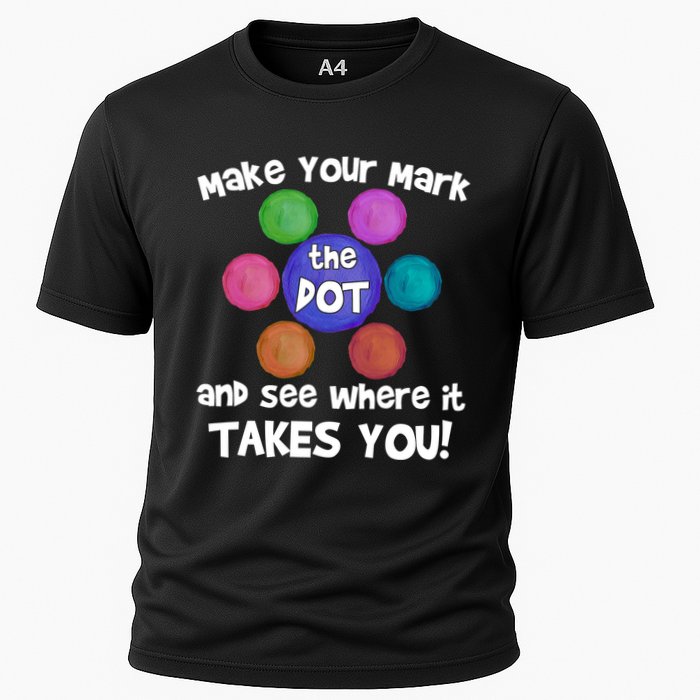 Make Your Mark And See Where It Takes You Dot Day Cooling Performance Crew T-Shirt