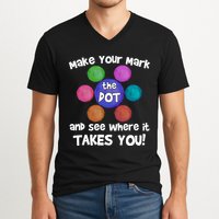 Make Your Mark And See Where It Takes You Dot Day V-Neck T-Shirt