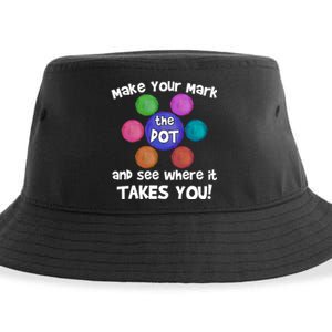 Make Your Mark And See Where It Takes You Dot Day Sustainable Bucket Hat