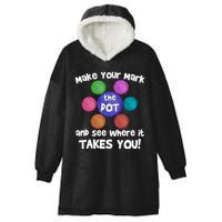 Make Your Mark And See Where It Takes You Dot Day Hooded Wearable Blanket