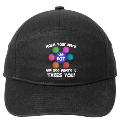 Make Your Mark And See Where It Takes You Dot Day 7-Panel Snapback Hat