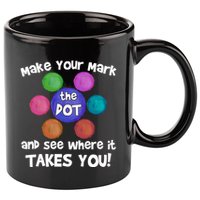 Make Your Mark And See Where It Takes You Dot Day 11oz C Handle Ceramic Mug