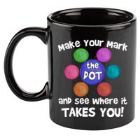 Make Your Mark And See Where It Takes You Dot Day 11oz C Handle Ceramic Mug