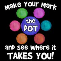 Make Your Mark And See Where It Takes You Dot Day Drawstring Bag