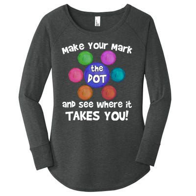 Make Your Mark And See Where It Takes You Dot Day Women's Perfect Tri Tunic Long Sleeve Shirt