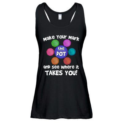 Make Your Mark And See Where It Takes You Dot Day Ladies Essential Flowy Tank