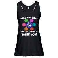 Make Your Mark And See Where It Takes You Dot Day Ladies Essential Flowy Tank