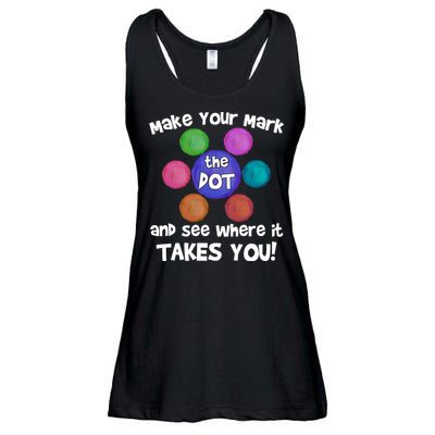 Make Your Mark And See Where It Takes You Dot Day Ladies Essential Flowy Tank