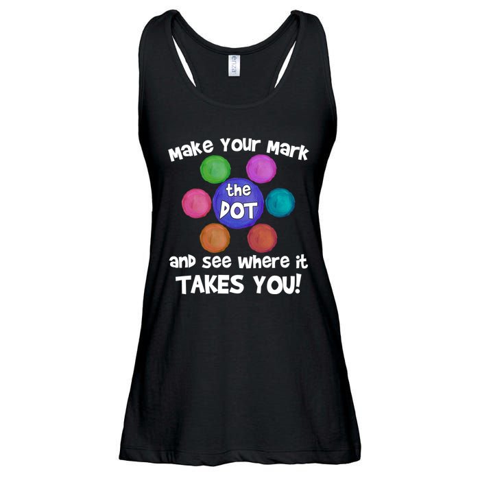 Make Your Mark And See Where It Takes You Dot Day Ladies Essential Flowy Tank